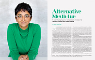 Spread layout of Alternative Medicine feature