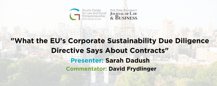 "What the EU's Corporate Sustainability Due Diligence Directive Says About Contracts" title text