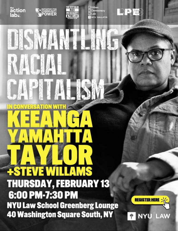 An image of Keeanga Yamahtta Taylor and details about the date, time, and location for event