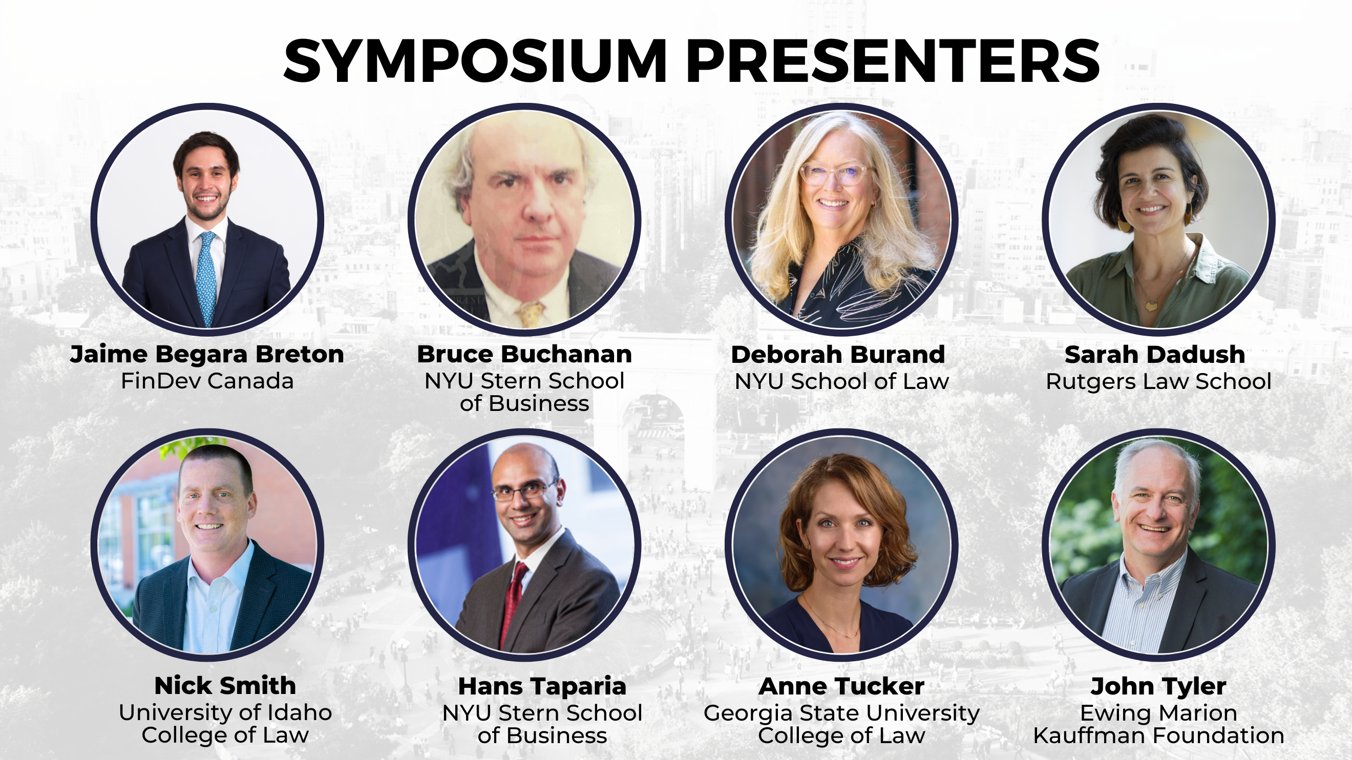 Symposium presenters