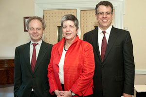 Richard Revesz, Janet Napolitano, and Michael Waldman
