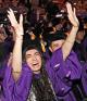 Student cheering at Convocation 