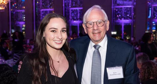 Gerald Rosenfeld with alumna