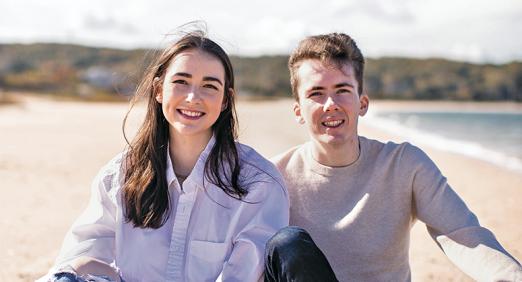 Aine Carolan ’23 with her brother Gabriel Carolan ’22