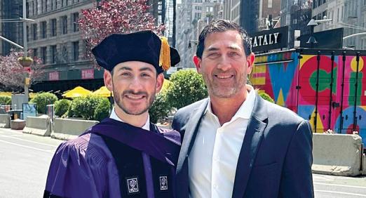 Jonathan Kane LLM ’23 with his cousin Ari Jaffess ’07