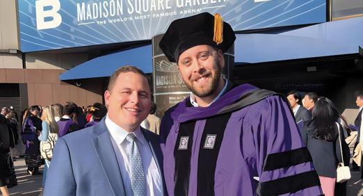 Kevin Naccari LLM ’23 with his cousin Keith Naccari LLM ’17