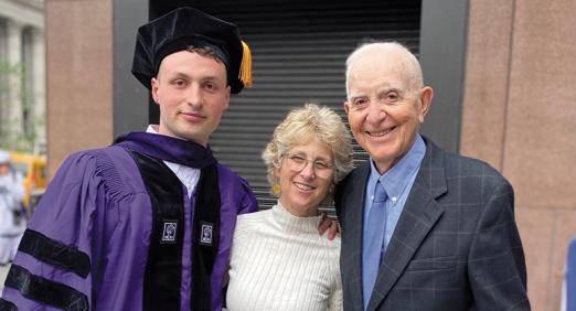 Graduate and parents