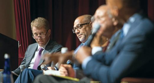 Dean Trevor Morrison on a panel of speakers