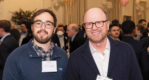  James C. Gorton Scholar DanielSilbert ’23 with NYU Law Trustee James Gorton ’86