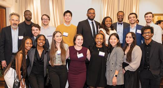  AnBryce Scholars with NYU Law Trustee Ken Raisler ’76 and Dean Troy McKenzie ’00