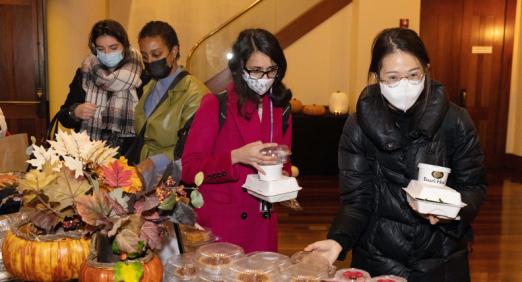 Students at NYU Law Thanksgiving