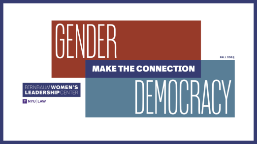 Cover of Make the Connection - Gender and Democracy Report